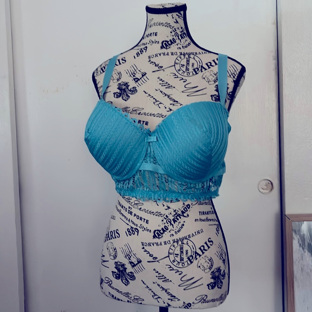 Used twice Secret Lace 44C Underwire Padded 3 adjustable 4 Hook bundle only item